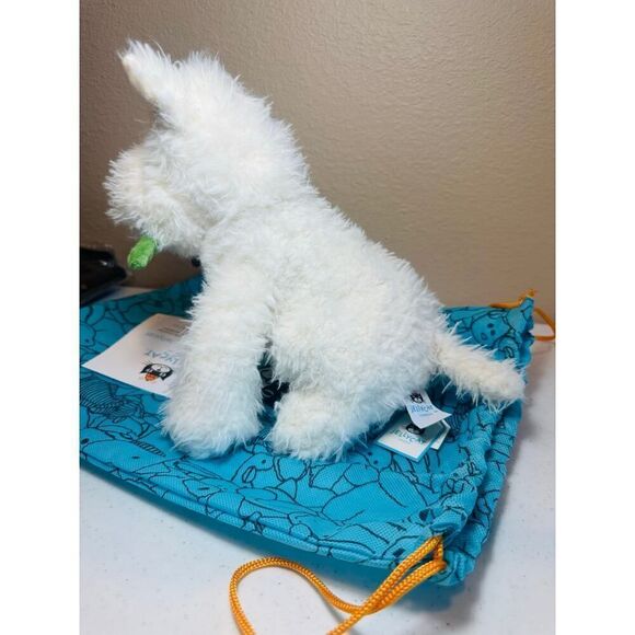 NWT AUTHENTIC Jellycat Munro Scottie Dog w/ ‘Love You’ Rose Plush Stuffed Animal - Picture 5 of 16